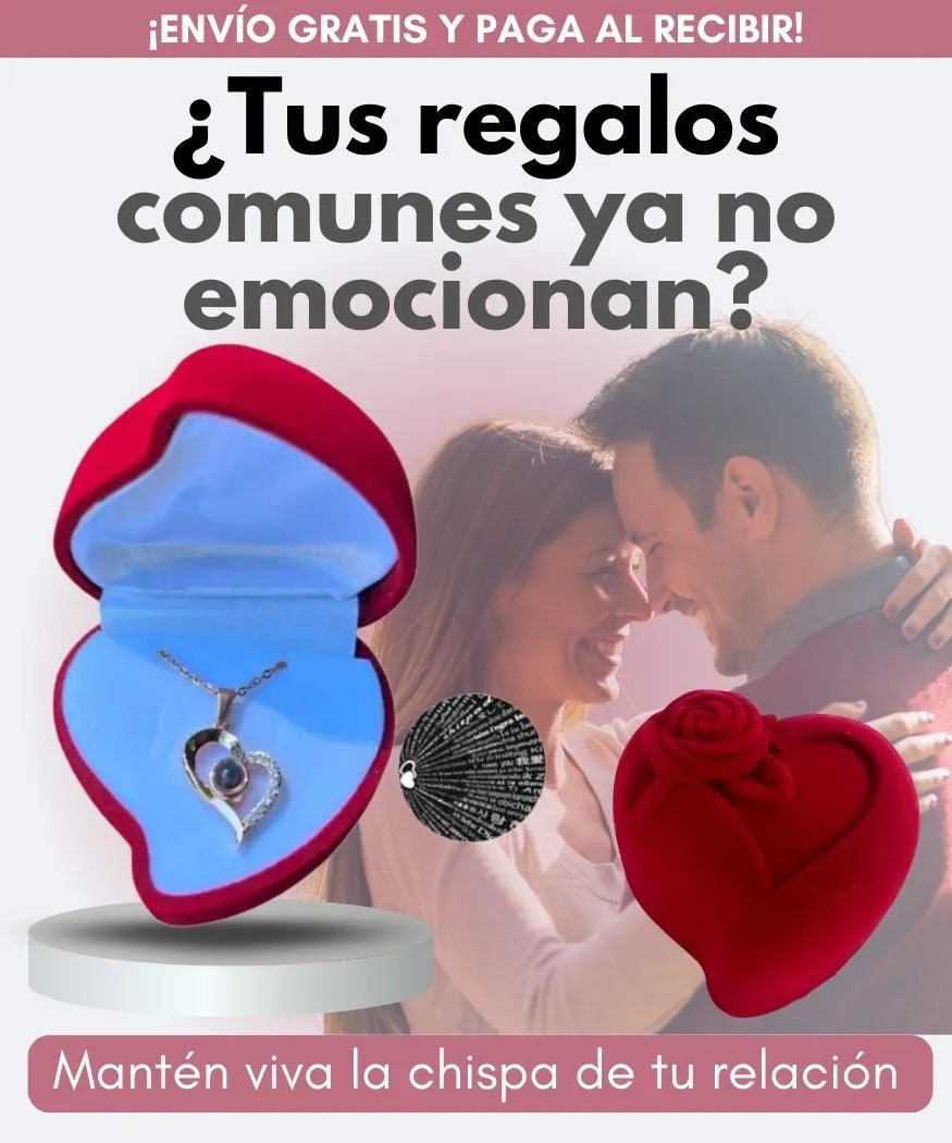 Collar Te Amo 100 Idiomas +CAJALUJO