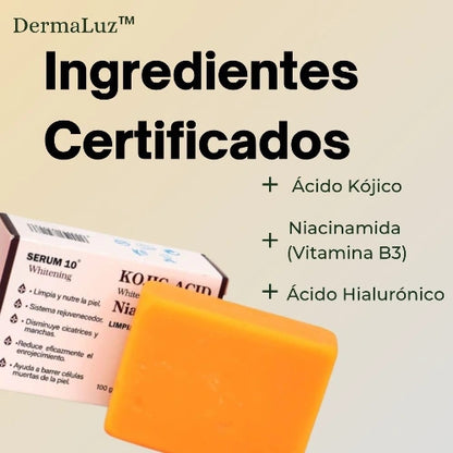 DermaLuz™ – Jabón que Aclara y Protege