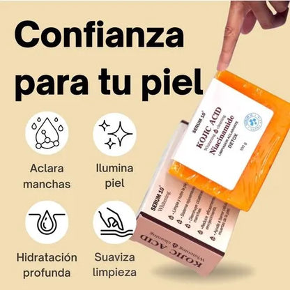 DermaLuz™ – Jabón que Aclara y Protege